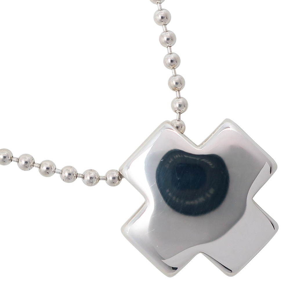 Tiffany Roman Cross Necklace Ball Chain Silver